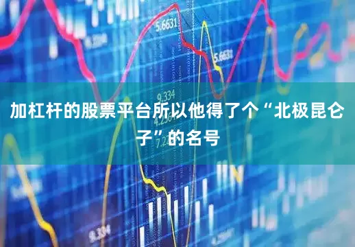 加杠杆的股票平台所以他得了个“北极昆仑子”的名号
